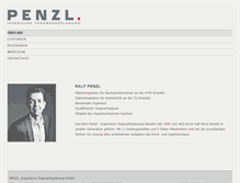 Tablet Screenshot of penzl-ingenieure.de